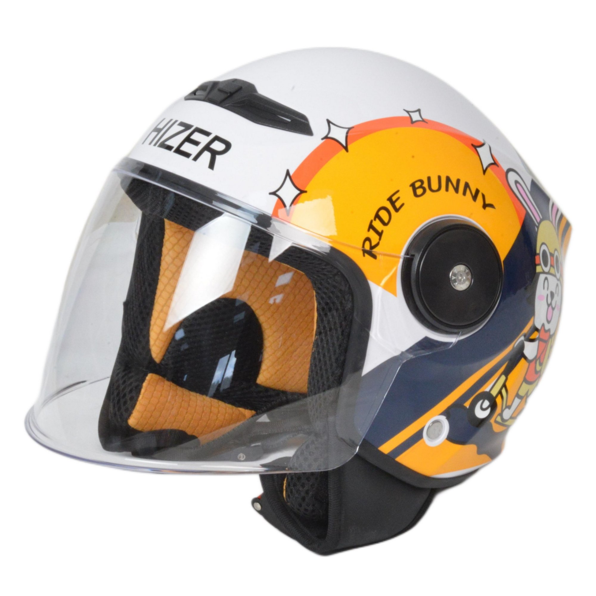 Шлем мото открытый HIZER J511 №1 yellow/black (S) детский Шлем мото открытый HIZER J511 №1 yellow/black (S) детский